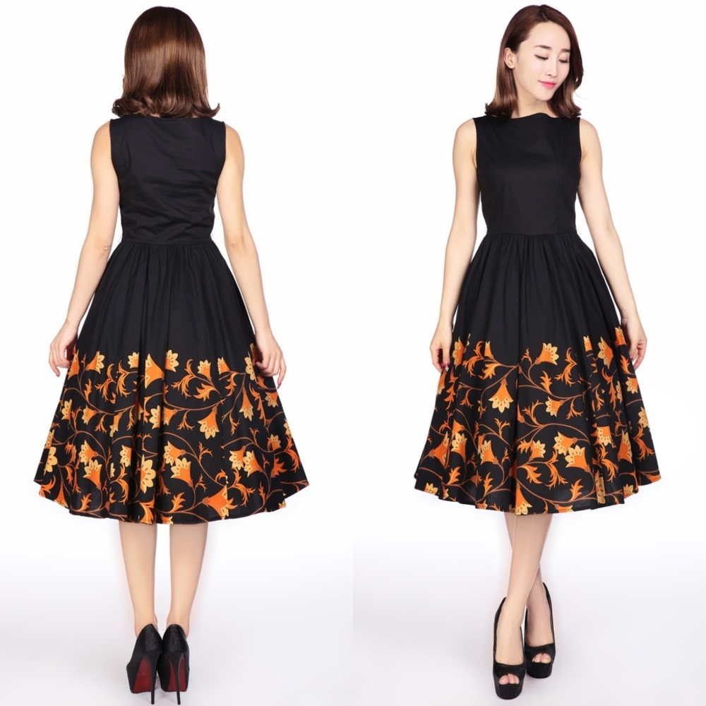 Pin Up Fall Swing Dress - Picture 3 of 6